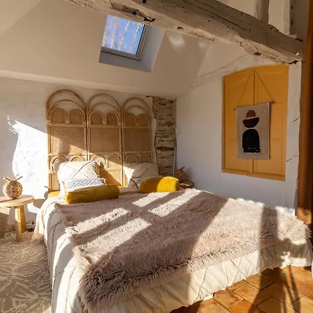 Charmante Maison En Anjou Bleu, 2 Pers, Terrasse, Poele A Bois, Equipements Bebe, Cuisine Equipee - Fr-1-622-72 *